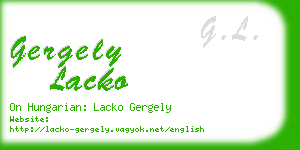 gergely lacko business card